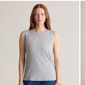 Quince > Gray Cotton Modal Muscle Tank Medium